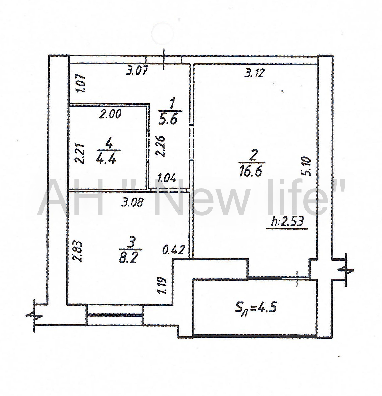 Продажа 1-комнатной квартиры 39 м², Киевская ул.