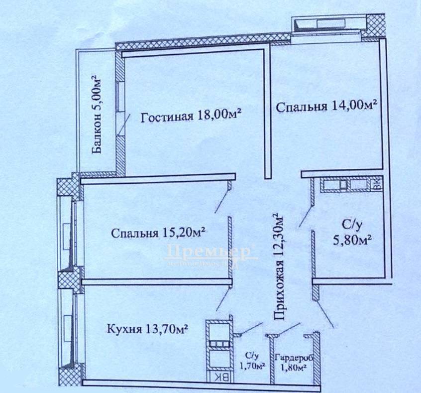 Продаж 3-кімнатної квартири 87 м², Толбухина вул.