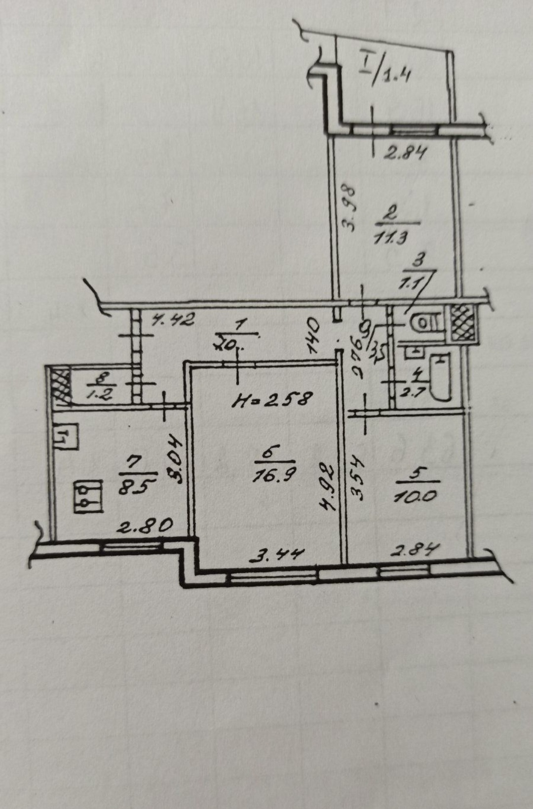 Продажа 3-комнатной квартиры 70 м², Тополь 1 ул., 15/1