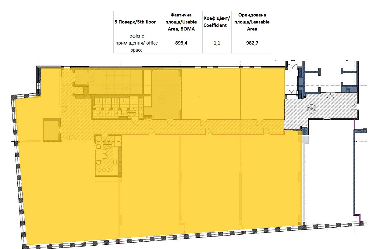 Оренда офісу 900 м², Зелена вул., 151А