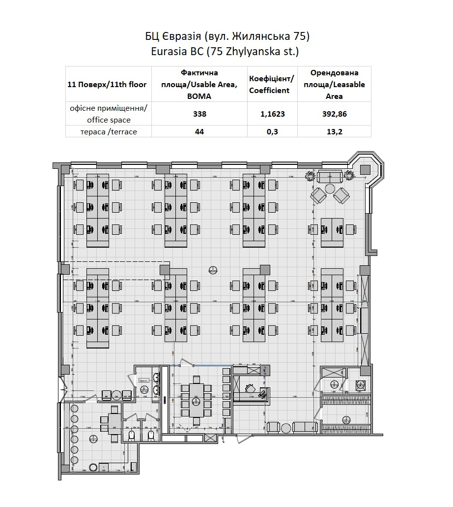 Оренда офісу 400 м², Жилянська вул., 73-79