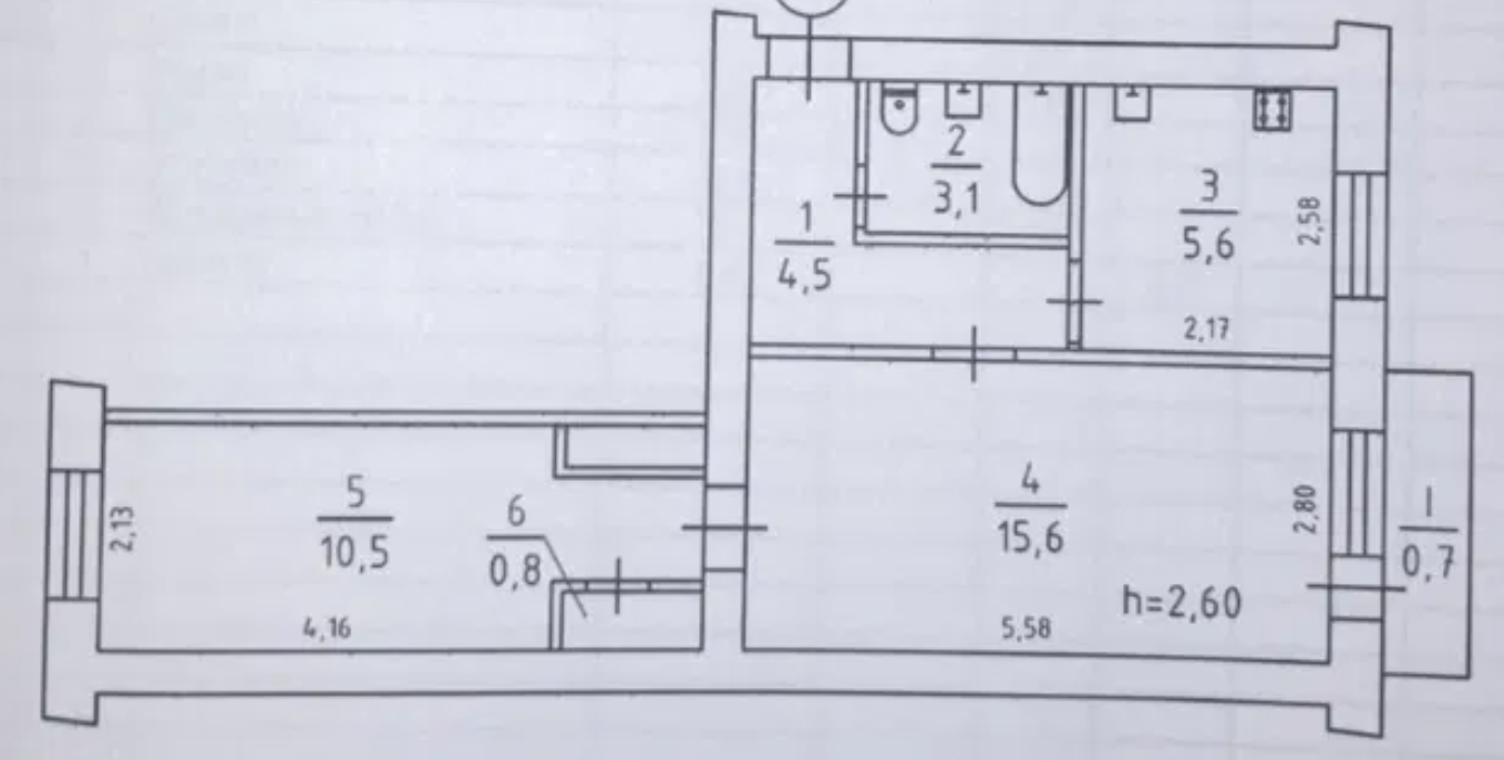 Продажа 2-комнатной квартиры 41 м², Сергея Колачевского ул.