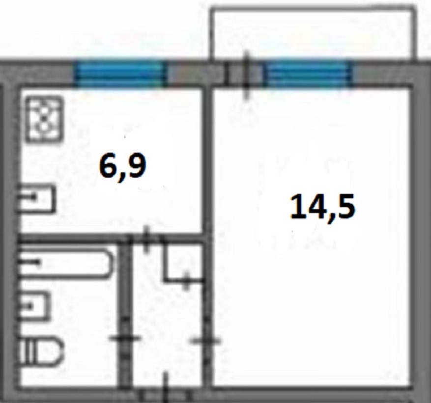 Аренда 1-комнатной квартиры 29 м², Академика Королева ул.
