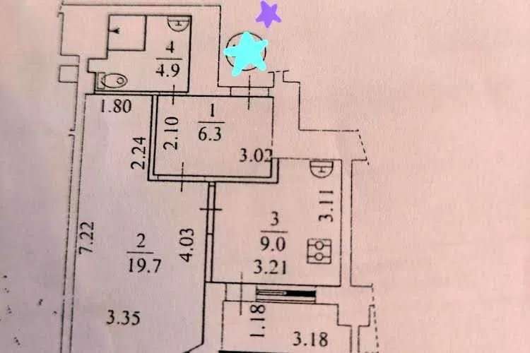 Оренда 1-кімнатної квартири 43 м², Дніпровська наб., 26Б