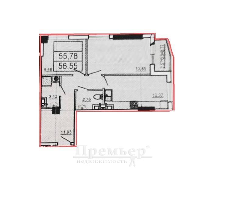 Продаж 2-кімнатної квартири 57 м², Куликовский 2-й пров.