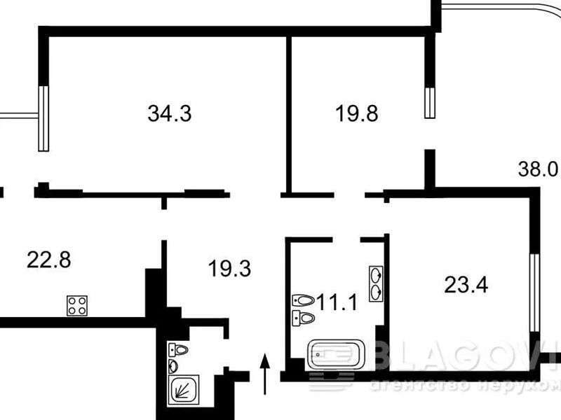 Аренда 3-комнатной квартиры 175 м², Леси Украинки бул., 7Б