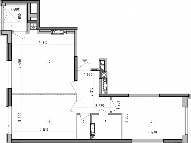 2-кімнатна 67.82 м² в ЖК Оптимісто від 49 900 грн/м², с. Гатне