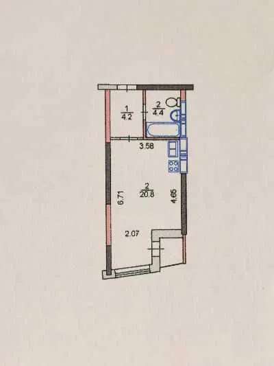 Продаж 1-кімнатної квартири 31 м², Кадетський Гай вул., 10