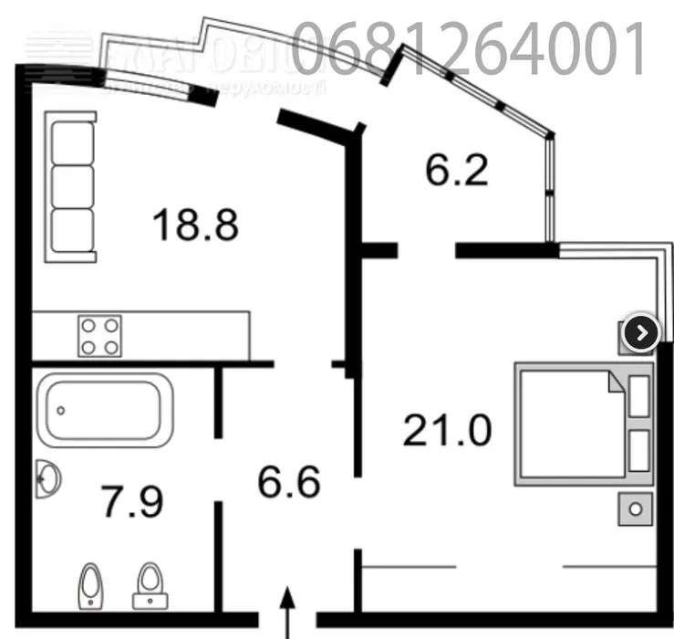 Аренда 2-комнатной квартиры 61 м², Леси Украинки бул., 7Б