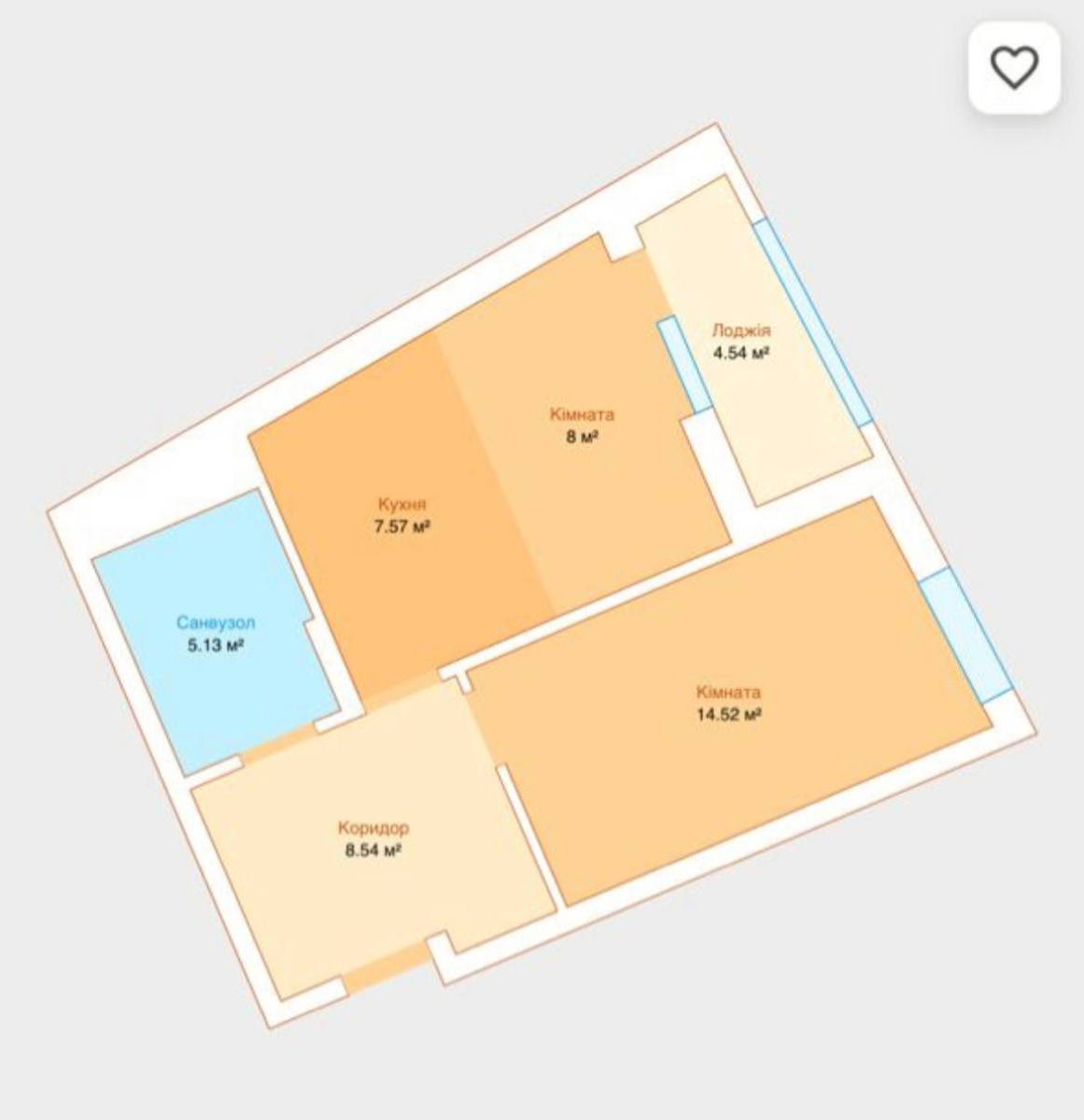 Продаж 1-кімнатної квартири 48.3 м², Шолуденка вул., 30