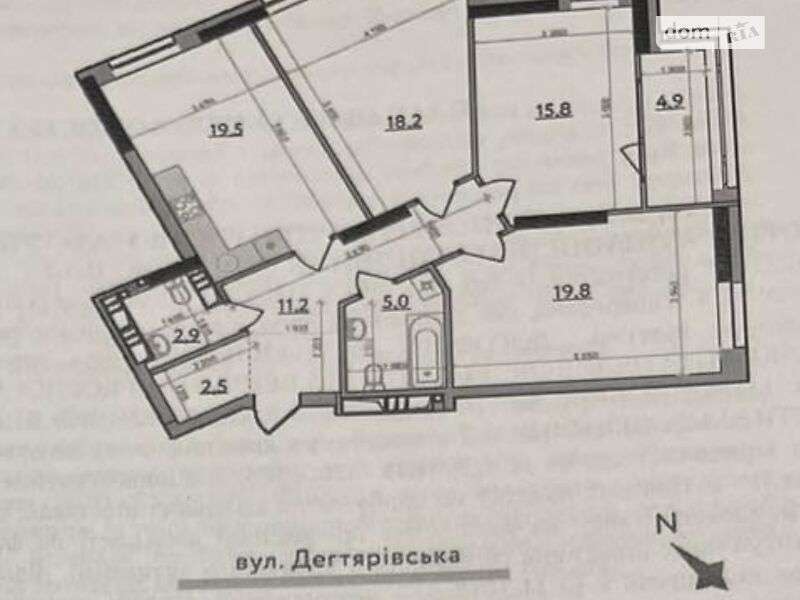 Продаж 3-кімнатної квартири 99 м², Дегтярівська вул., 25