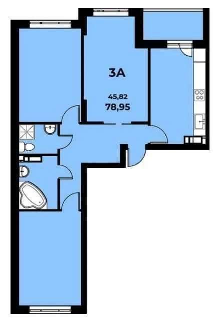 Продаж 3-кімнатної квартири 81 м², Балтійський пров., 3А