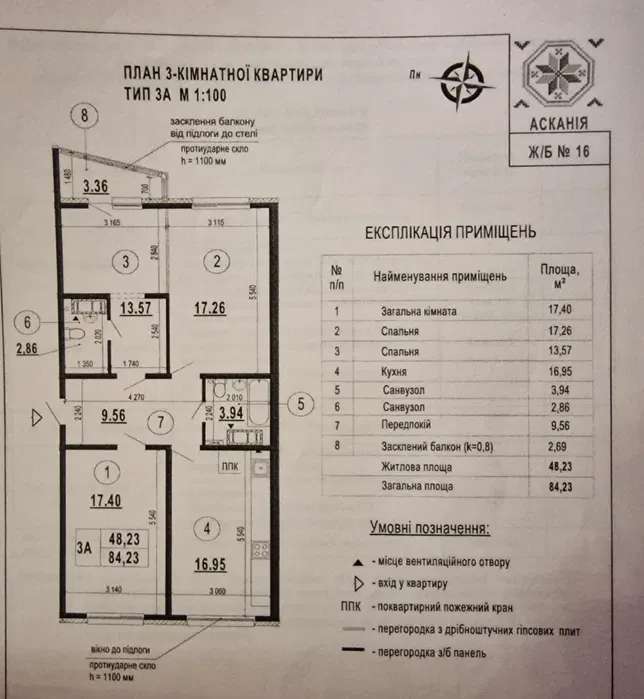 Продаж 3-кімнатної квартири 85 м², Бориса Гмирі вул., 20