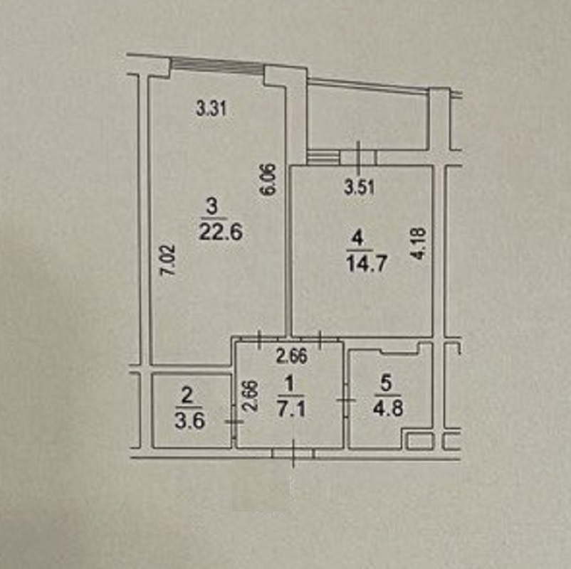 Продаж 1-кімнатної квартири 55 м², Генерала Жмаченка вул., 28