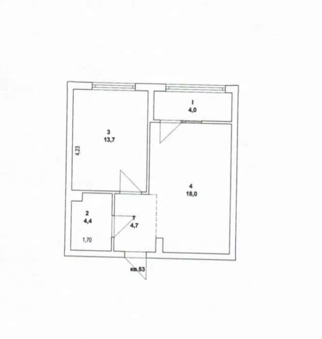 Продажа 1-комнатной квартиры 45 м², Лисковская ул., 37