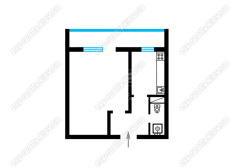 Продаж 1-кімнатної квартири 33 м², Олексіївська вул., 14