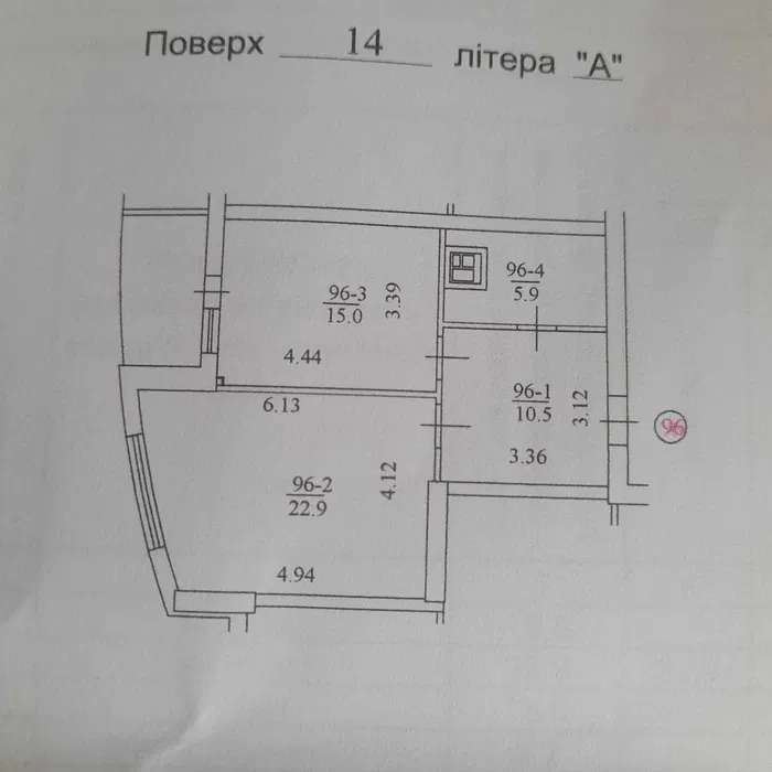 Продаж 1-кімнатної квартири 57 м², Миколи Ушакова вул.