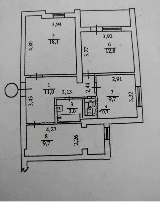 Оренда 3-кімнатної квартири 70 м², Володимира Антоновича вул.