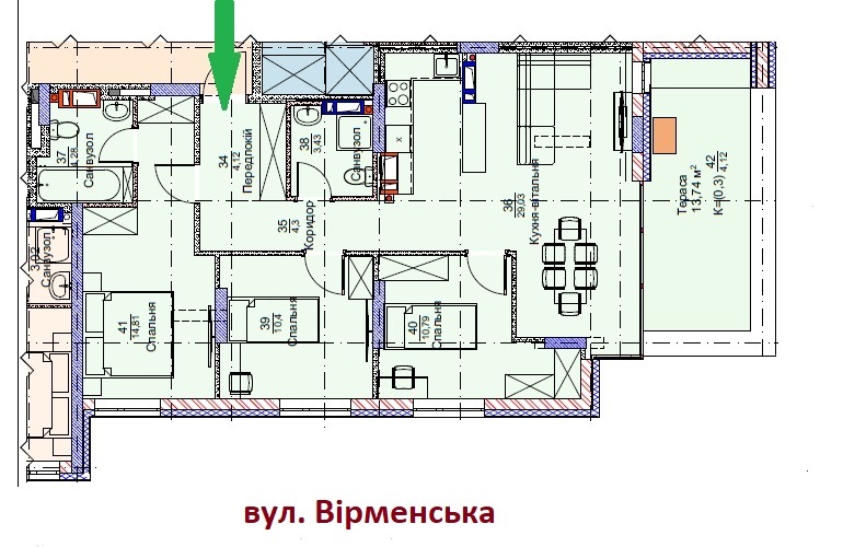 Продажа 3-комнатной квартиры 83.7 м², ЖК Метрополия-2, ДОМ 1