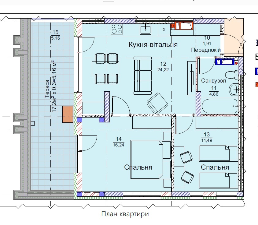 Продажа 2-комнатной квартиры 63.9 м², ЖК Метрополия-2, ДОМ 1