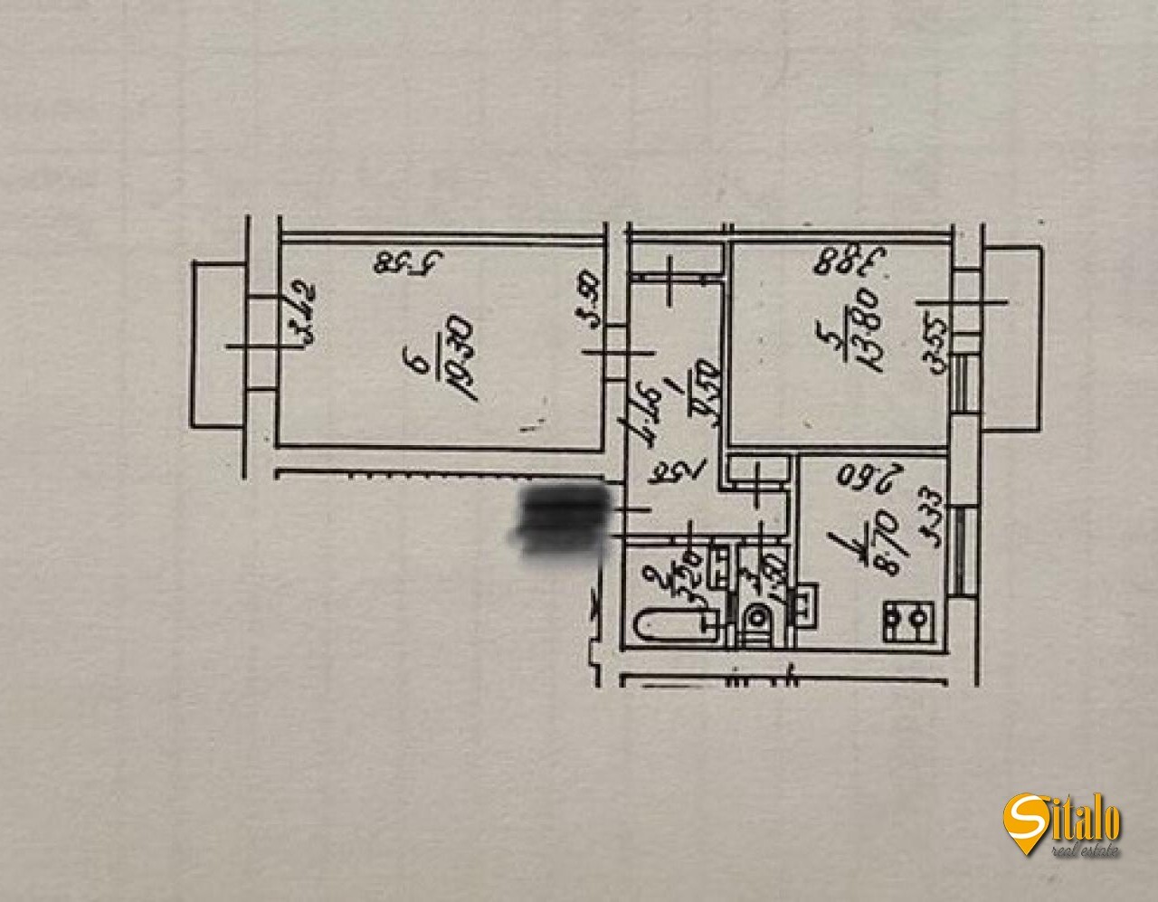 Продажа 2-комнатной квартиры 58 м², Белорусская ул., 5