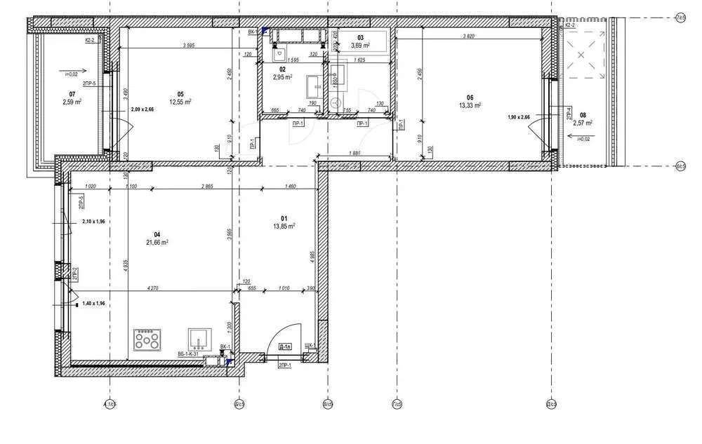 Продажа 2-комнатной квартиры 72 м², Набережно-Рыбальская ул.