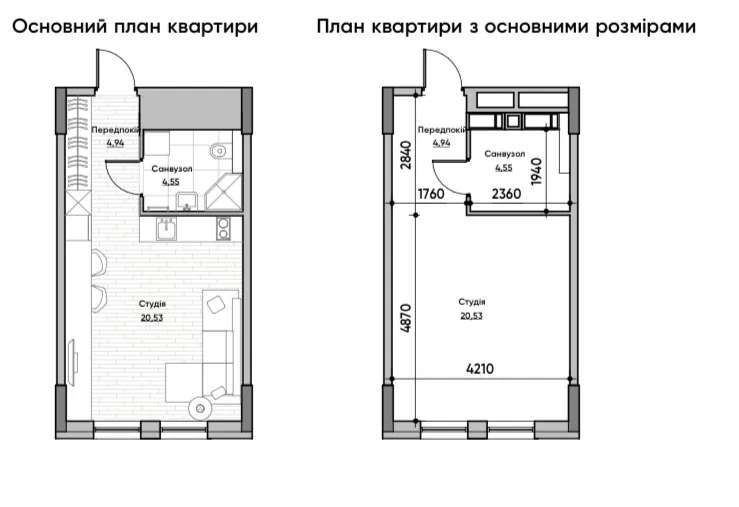 Продаж 1-кімнатної квартири 30 м², Берковецька вул.