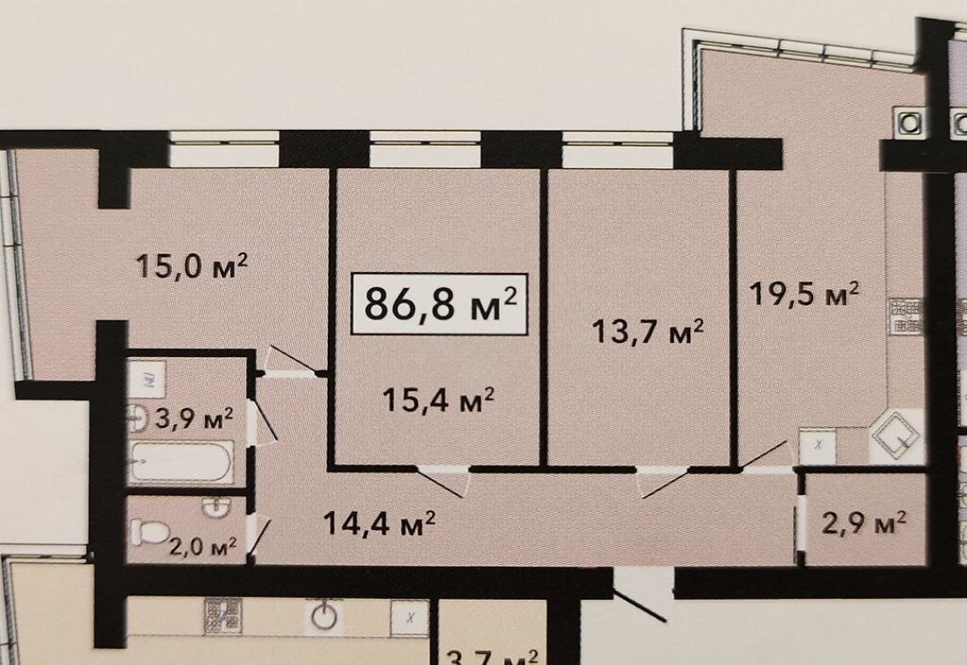 Продаж 3-кімнатної квартири 87 м², Довженка вул., 4