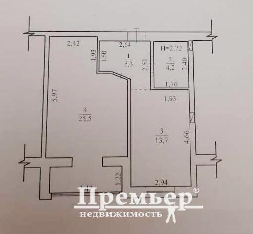 Продаж 1-кімнатної квартири 49 м², Академіка Сахарова вул.