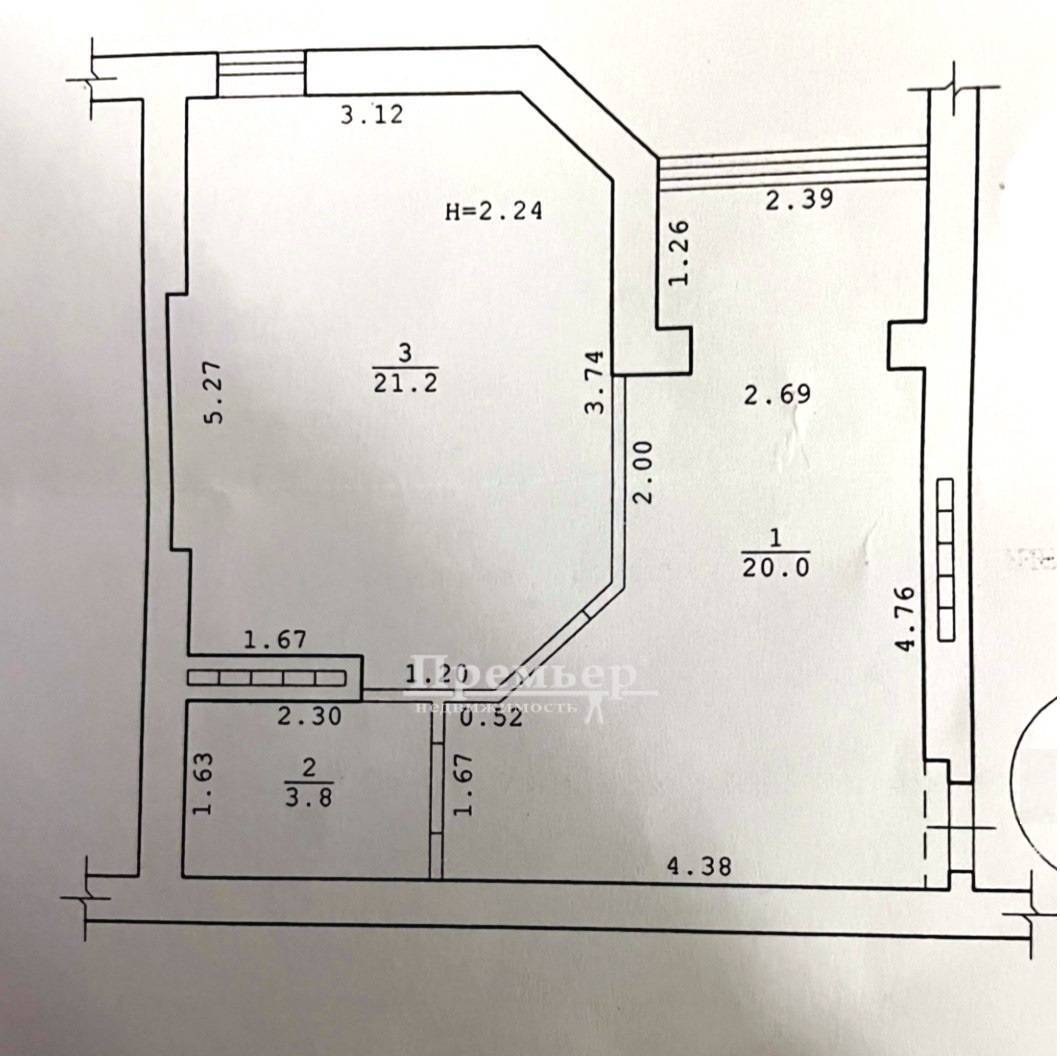 Продаж 1-кімнатної квартири 45 м², Академіка Вільямса вул.