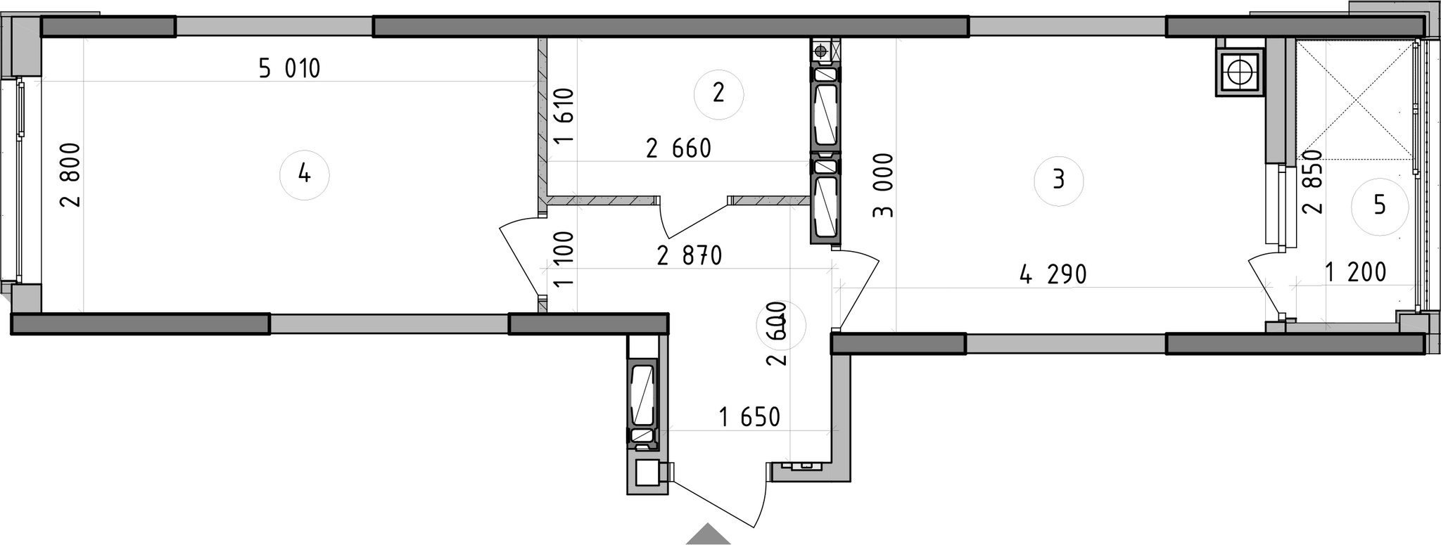 1-кімнатна 39.88 м² в ЖК Оптимісто від 40 600 грн/м², с. Гатне