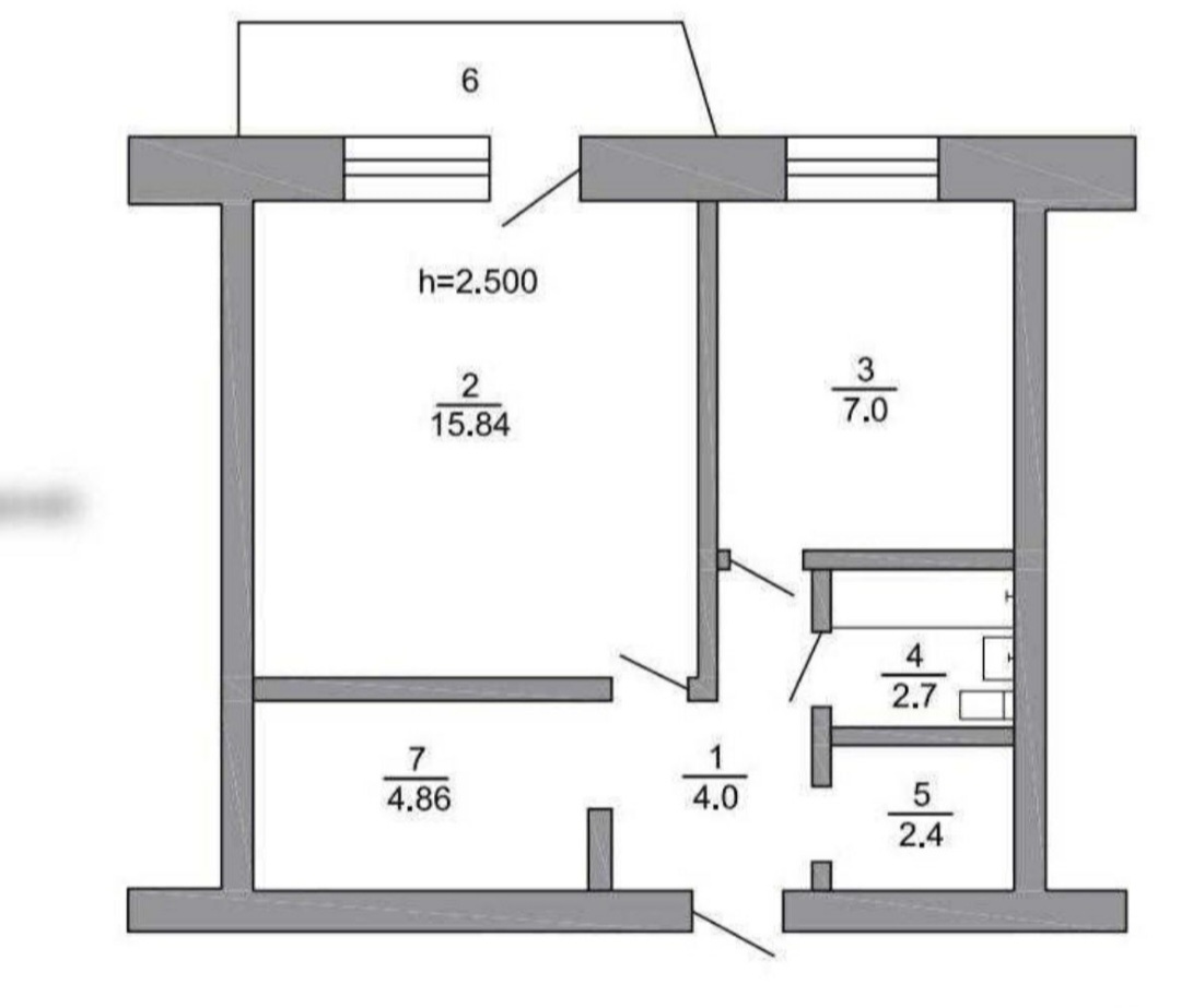 Продаж 1-кімнатної квартири 37 м², Генерала Бочарова вул.