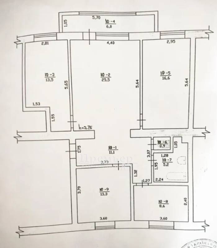 Продаж 4-кімнатної квартири 101 м², Володимира Висоцького вул.