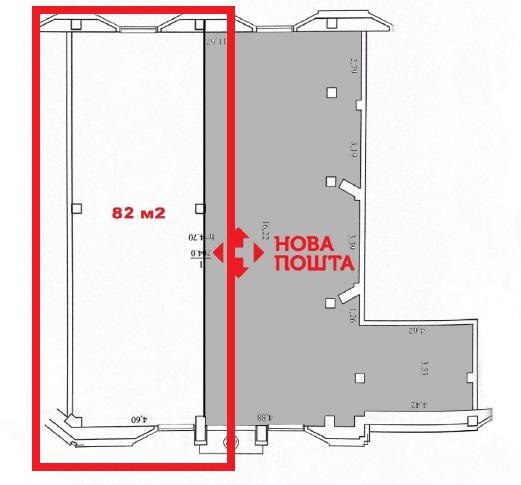 Аренда коммерции 82 м², Гагарина просп., 104А