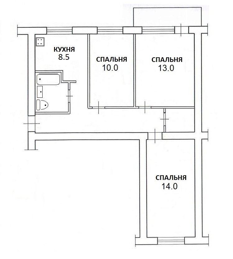 Продажа 3-комнатной квартиры 62 м², Семинарская ул., 11А