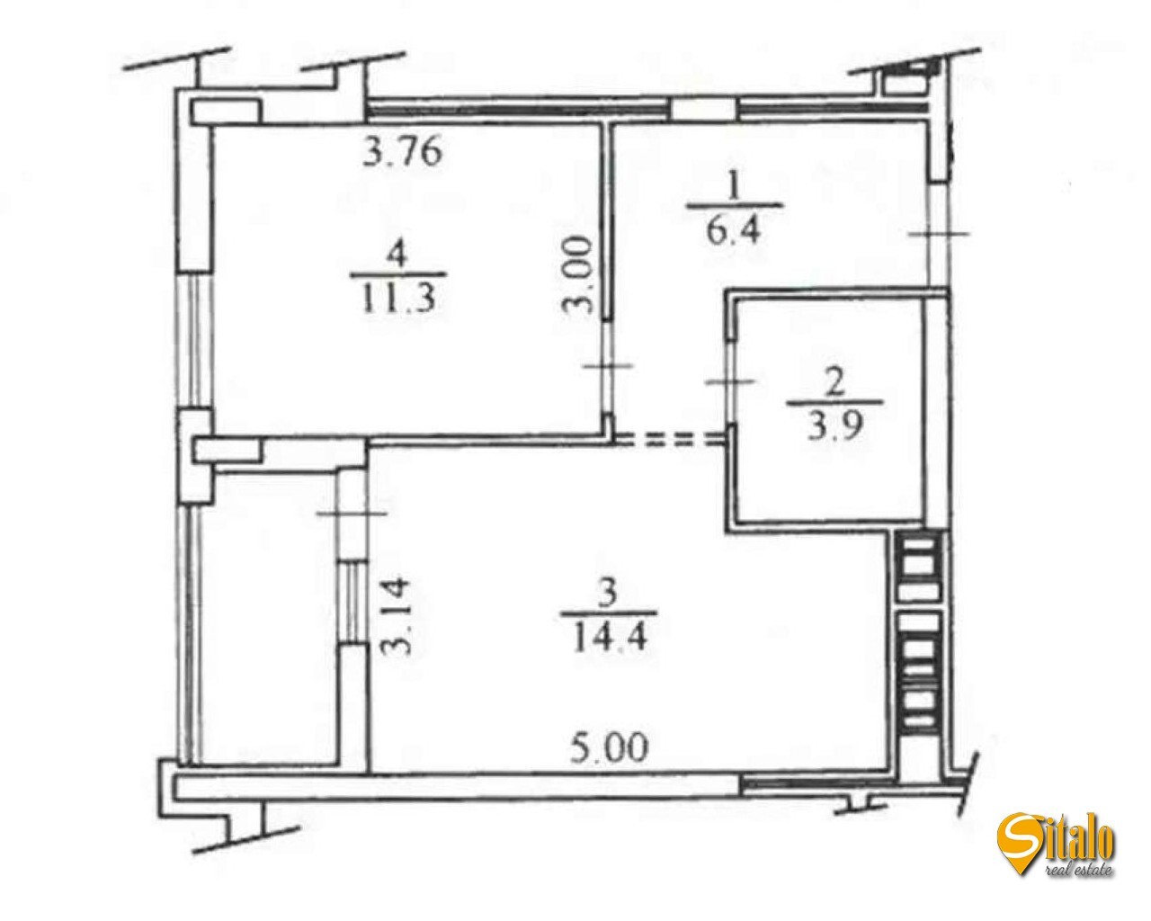 Продажа 1-комнатной квартиры 39 м², Салютная ул.