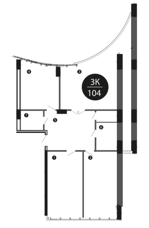 3-кімнатна 104 м² в ЖК Parus від 30 500 грн/м², Івано-Франківськ