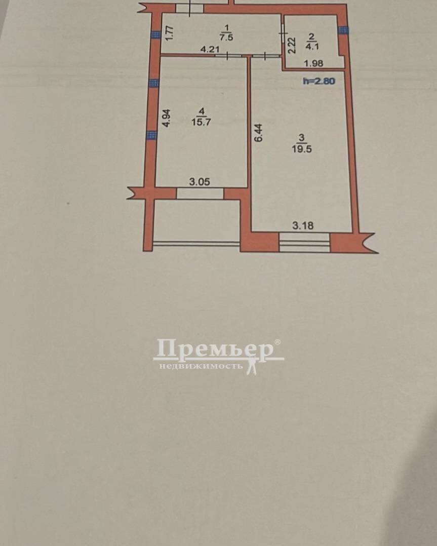 Продаж 1-кімнатної квартири 51 м², Лазурна вул.