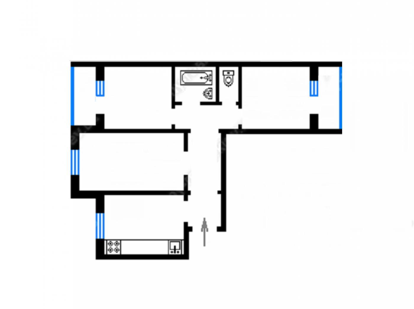 Продажа 3-комнатной квартиры 70 м², Сержа Лифаря ул., 21/54