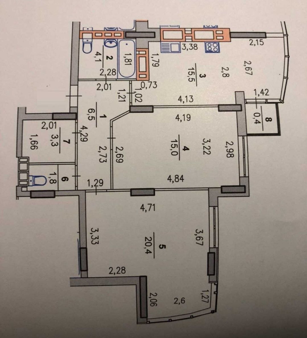 Продаж 2-кімнатної квартири 63 м², Свободи вул., 20