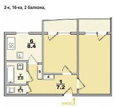 Оренда 2-кімнатної квартири 50 м², Перемоги просп., 48