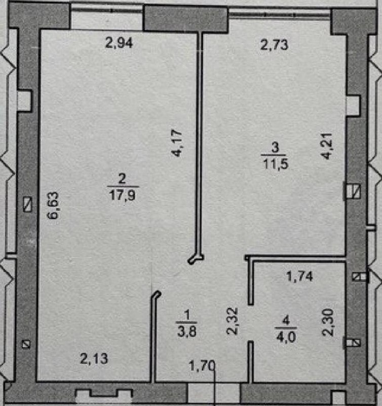 Продаж 1-кімнатної квартири 37.2 м², Соборна вул., 68