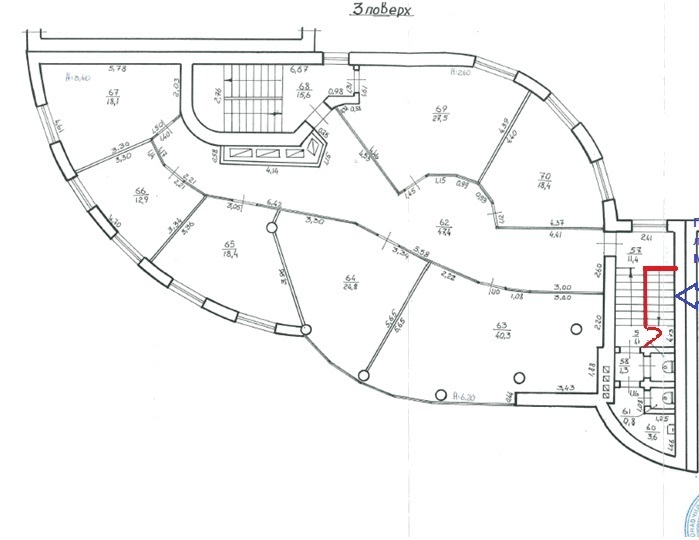 Оренда офісу 278.7 м², Петра Полтави вул., 1a