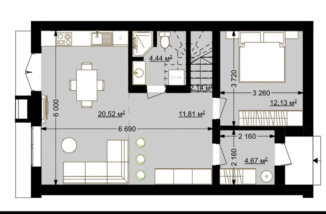 Продаж таунхауса 112 м², Садова вул.