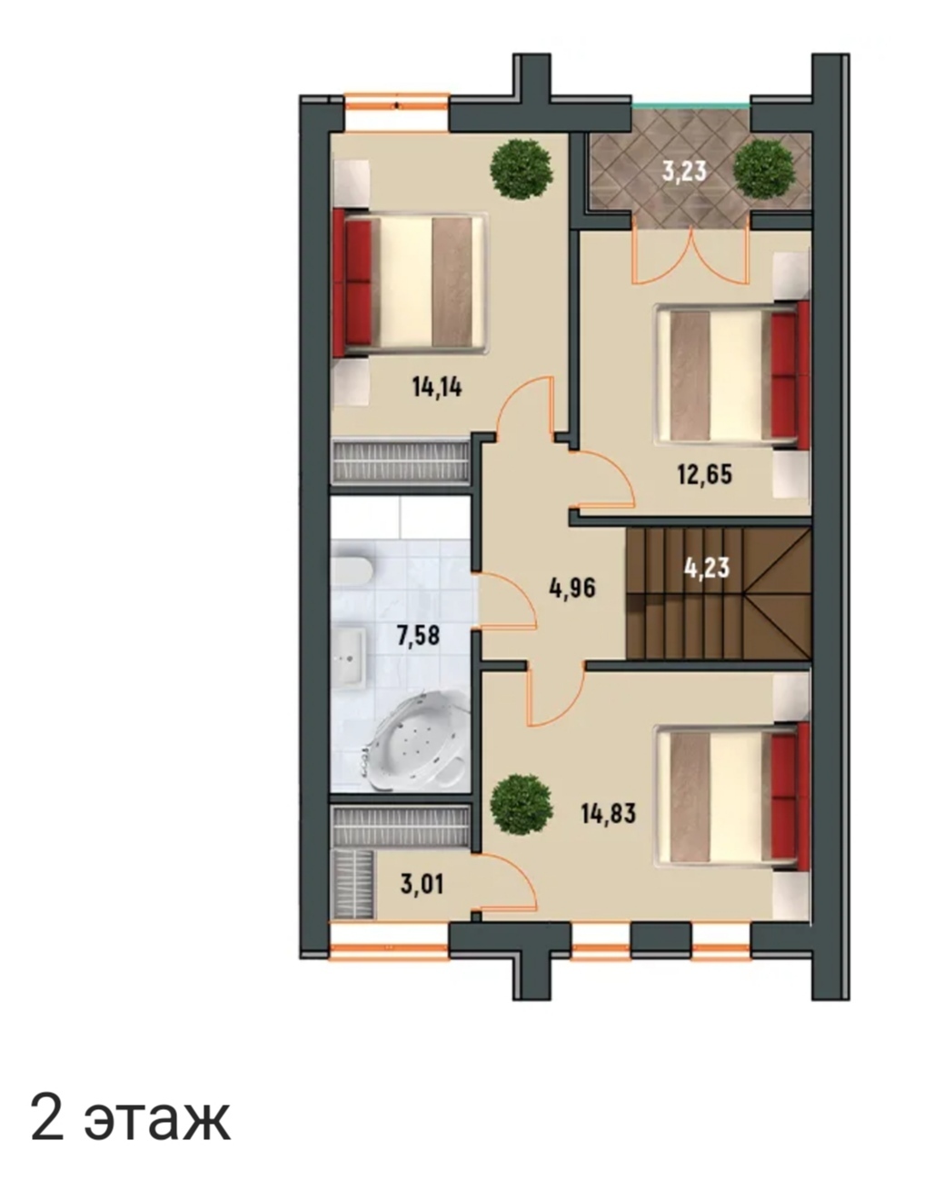 Продажа дуплекса 120 м²