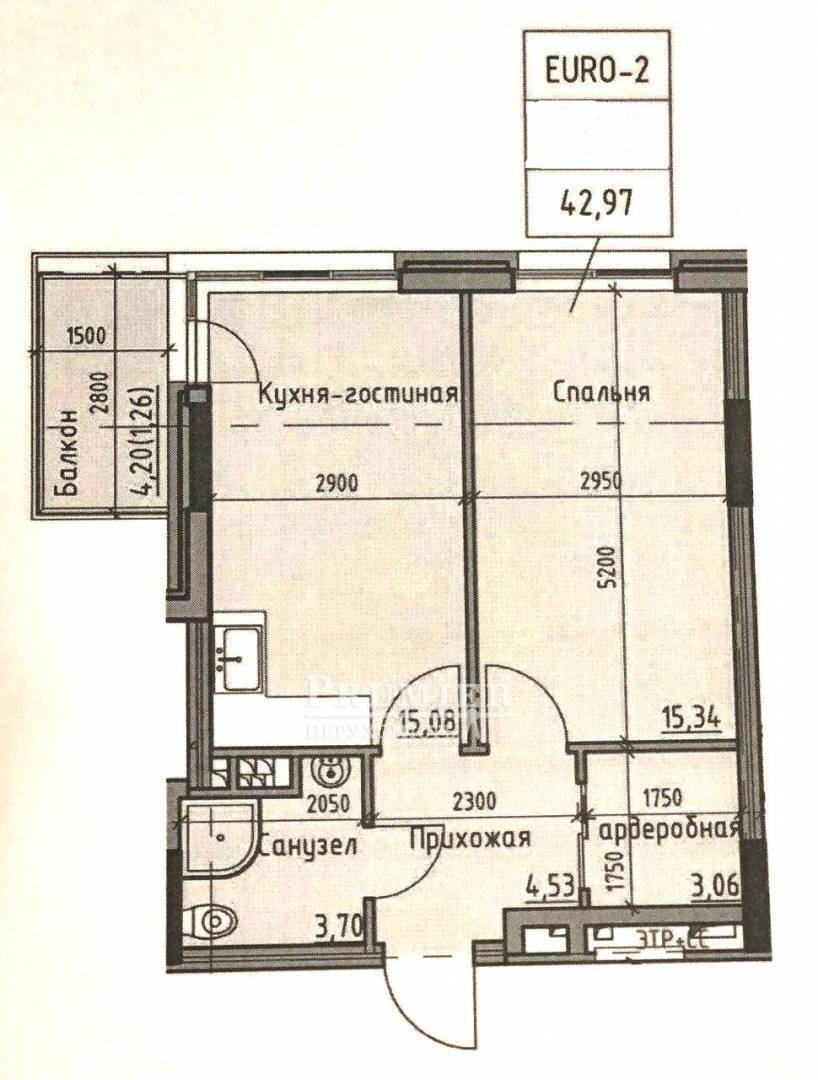 Продаж 1-кімнатної квартири 43 м², Дачная вул.