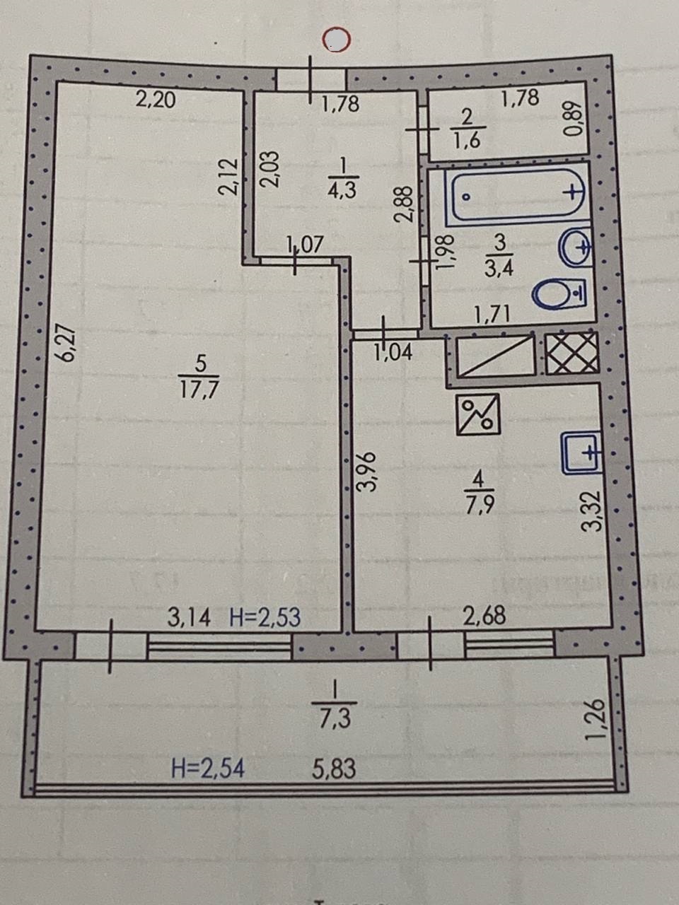 Продажа 1-комнатной квартиры 42 м², Титова ул.