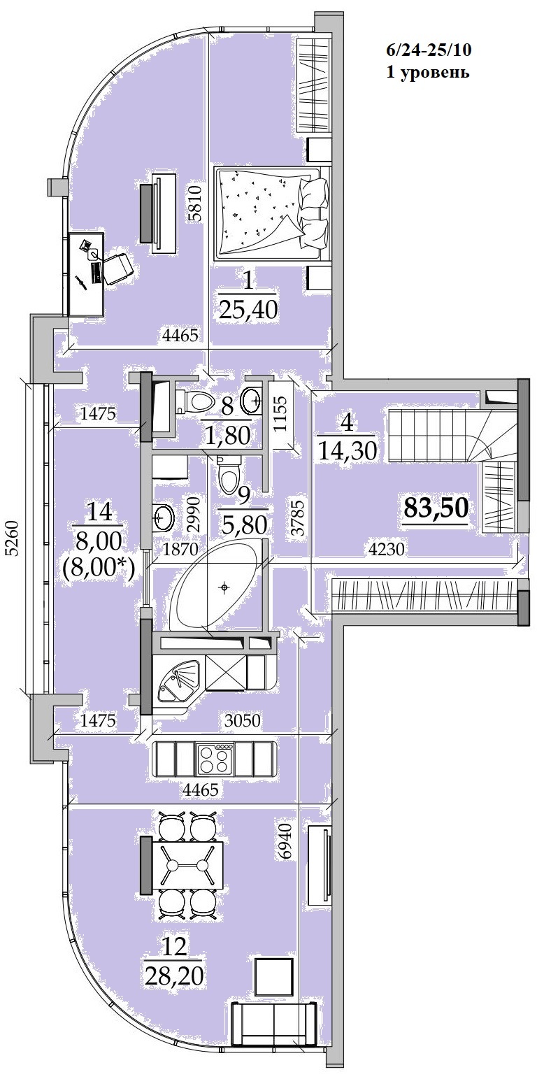 Продажа 5-комнатной квартиры 174 м², Академика Вильямса ул.