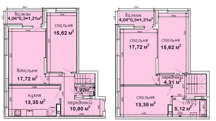 Двухуровневая 117.95 м² в ЖК Авеню 42 от 40 500 грн/м², Киев