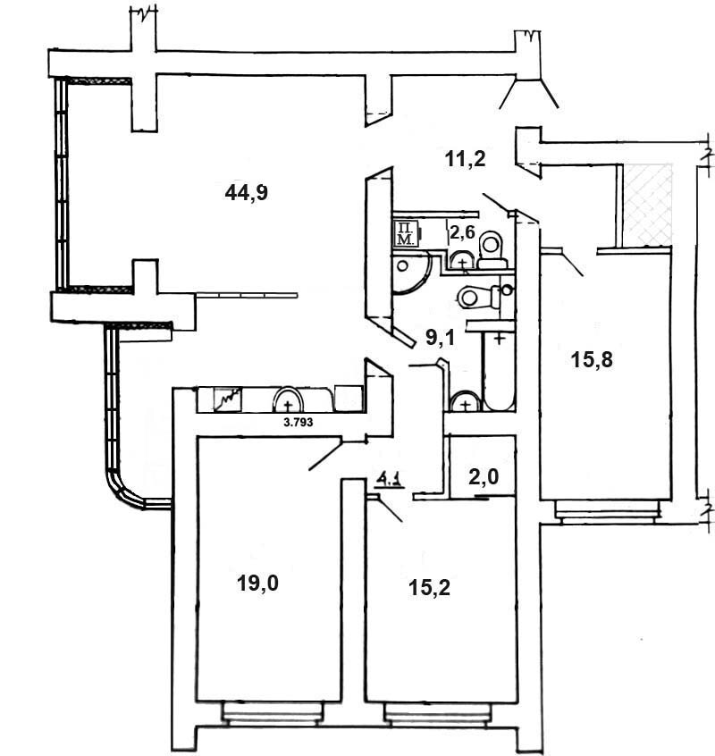 Аренда 4-комнатной квартиры 125 м², Леси Украинки бул., 21А